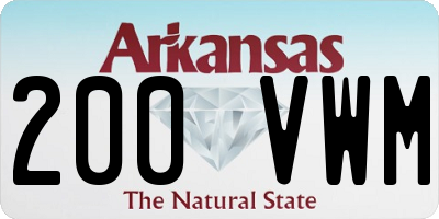 AR license plate 200VWM