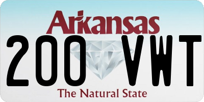 AR license plate 200VWT