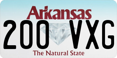 AR license plate 200VXG