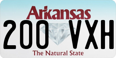 AR license plate 200VXH