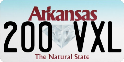 AR license plate 200VXL