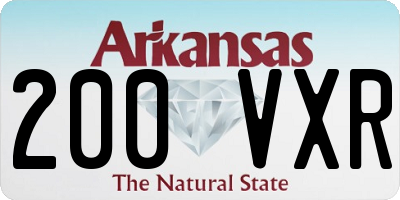 AR license plate 200VXR