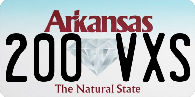 AR license plate 200VXS