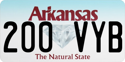 AR license plate 200VYB