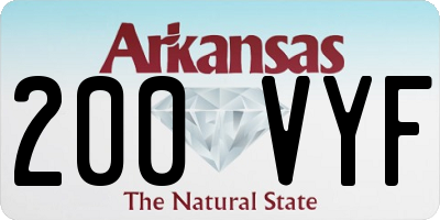 AR license plate 200VYF