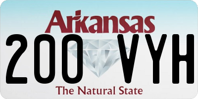AR license plate 200VYH
