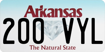 AR license plate 200VYL
