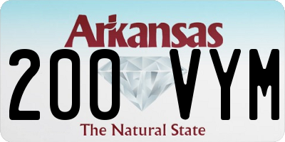 AR license plate 200VYM