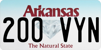 AR license plate 200VYN