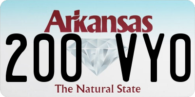 AR license plate 200VYO