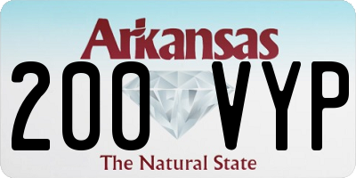 AR license plate 200VYP