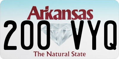 AR license plate 200VYQ