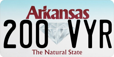 AR license plate 200VYR
