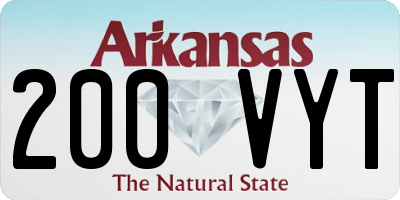 AR license plate 200VYT