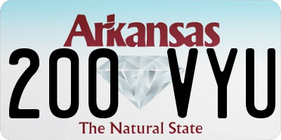 AR license plate 200VYU