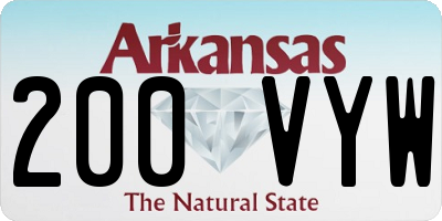 AR license plate 200VYW
