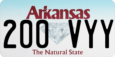 AR license plate 200VYY