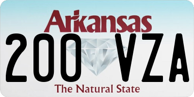 AR license plate 200VZA