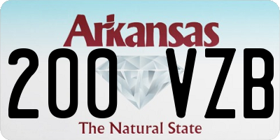 AR license plate 200VZB