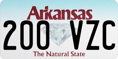 AR license plate 200VZC