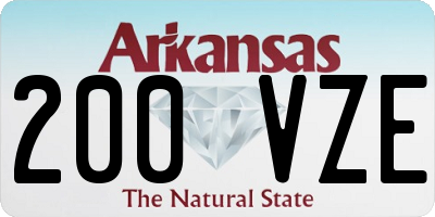 AR license plate 200VZE