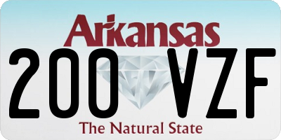 AR license plate 200VZF