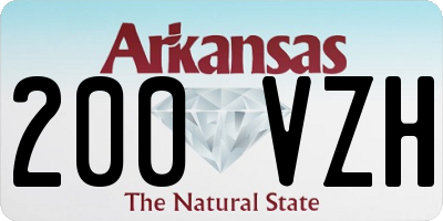AR license plate 200VZH