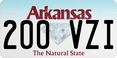 AR license plate 200VZI