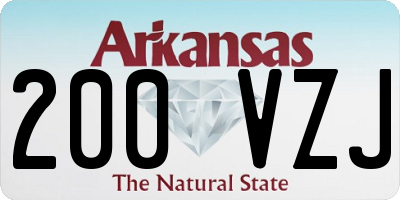 AR license plate 200VZJ