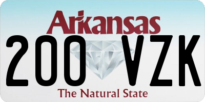 AR license plate 200VZK
