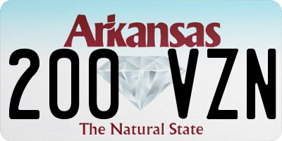 AR license plate 200VZN
