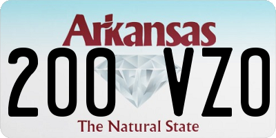 AR license plate 200VZO