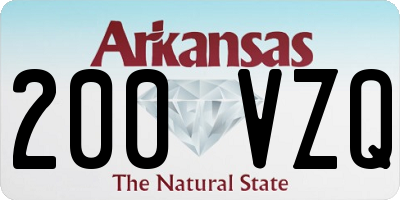 AR license plate 200VZQ