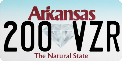 AR license plate 200VZR