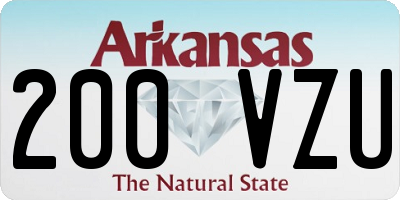 AR license plate 200VZU