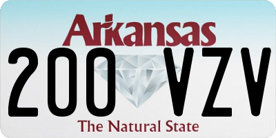 AR license plate 200VZV