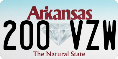 AR license plate 200VZW