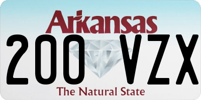 AR license plate 200VZX