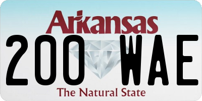 AR license plate 200WAE