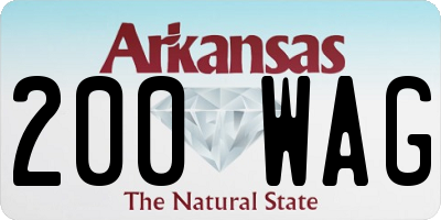 AR license plate 200WAG