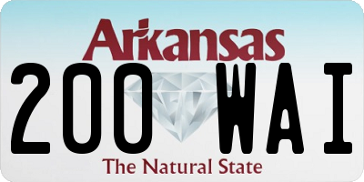 AR license plate 200WAI