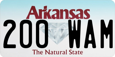 AR license plate 200WAM