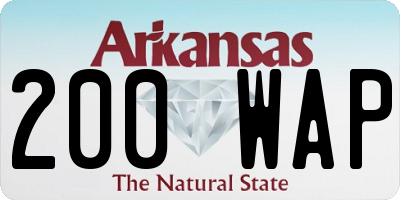 AR license plate 200WAP