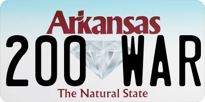 AR license plate 200WAR