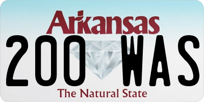 AR license plate 200WAS