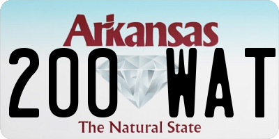 AR license plate 200WAT