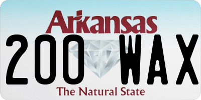 AR license plate 200WAX