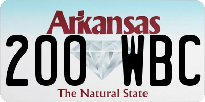 AR license plate 200WBC