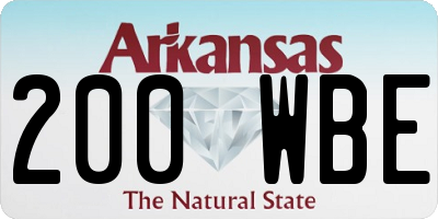 AR license plate 200WBE
