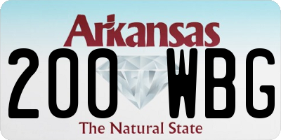 AR license plate 200WBG